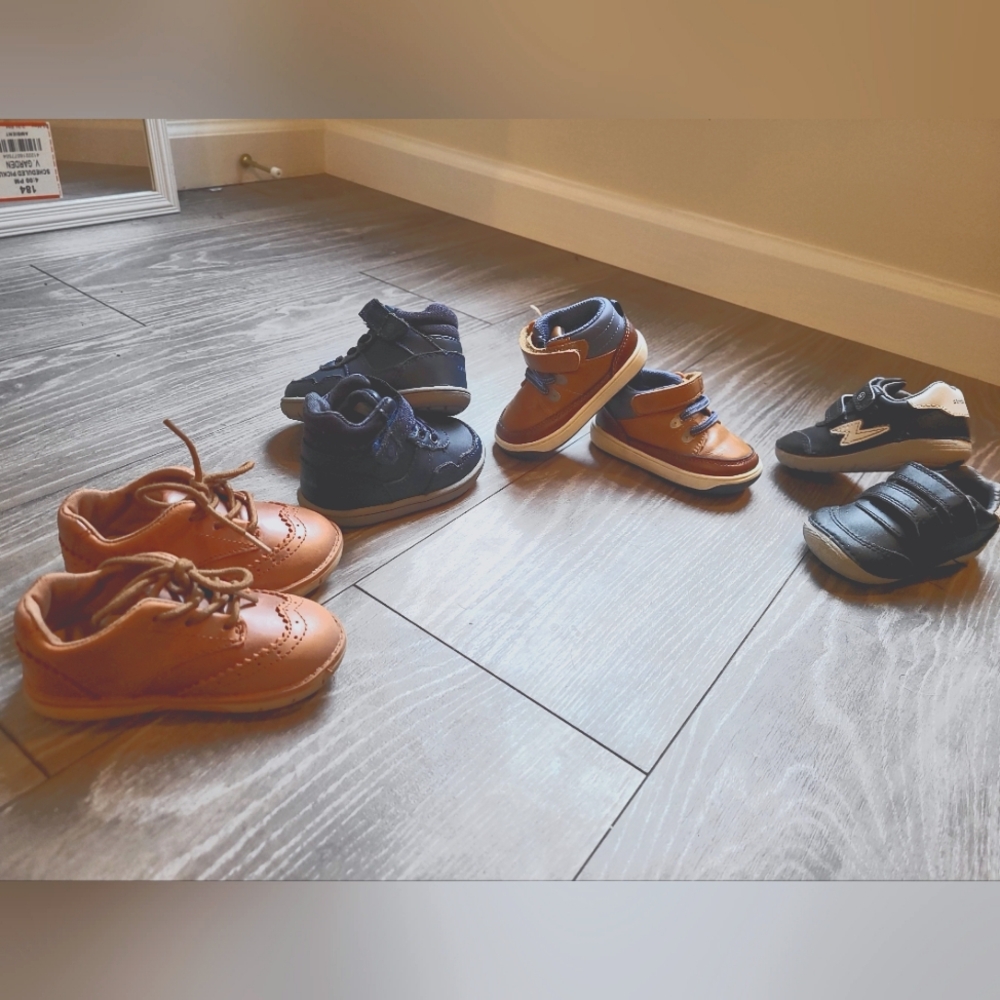Stride Rite Lot infant shoes sneakers size 4/4.5w